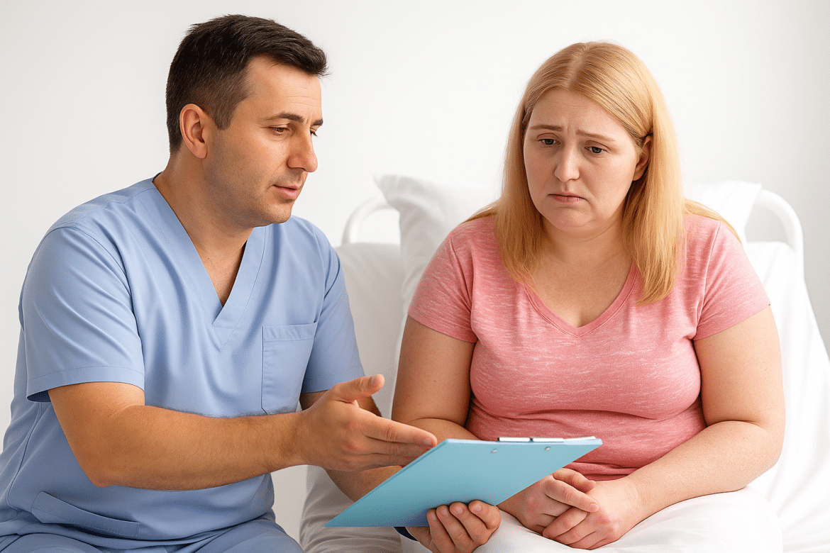 Recuperare după gastric sleeve – pacientă în consultație postoperatorie