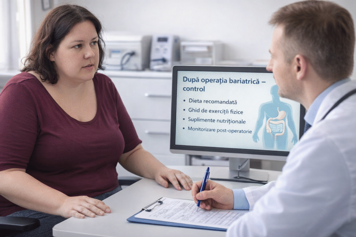 Monitorizarea medicală după operația bariatrică în cadrul unui control postoperator la o lună după intervenție