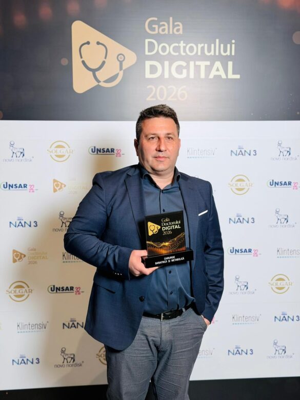 Dr. Ștefan Tucă – Premiul Gala Doctorului Digital 2026 Chirurgie Bariatrică și Metabolică Dr. Ștefan Tucă cu premiul Gala Doctorului Digital 2026 pentru chirurgie bariatrică și metabolică